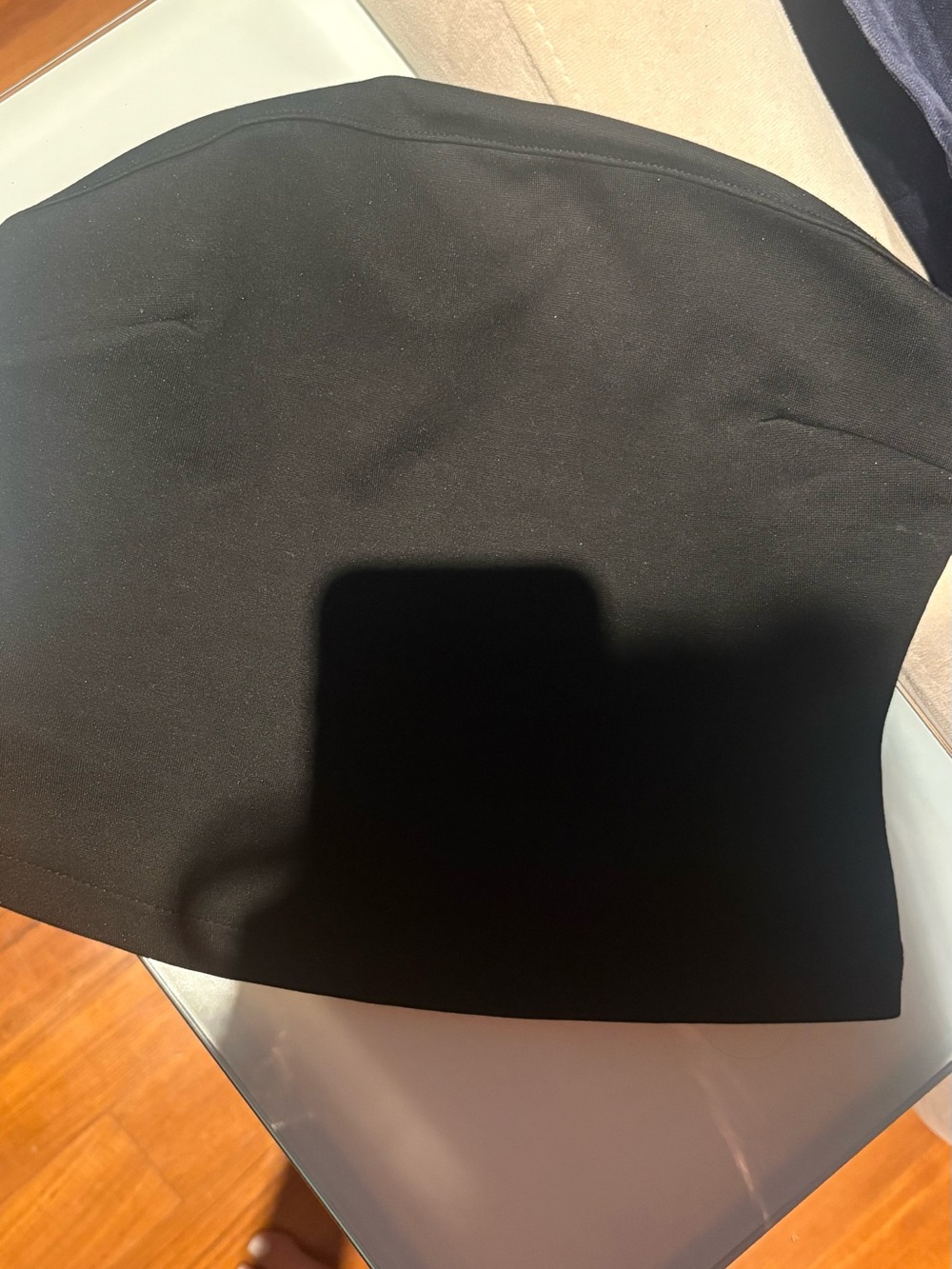 Zara Black crop top worn once